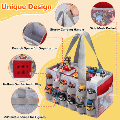 Estuche de transporte compatible con Tonies Box con posición de audio