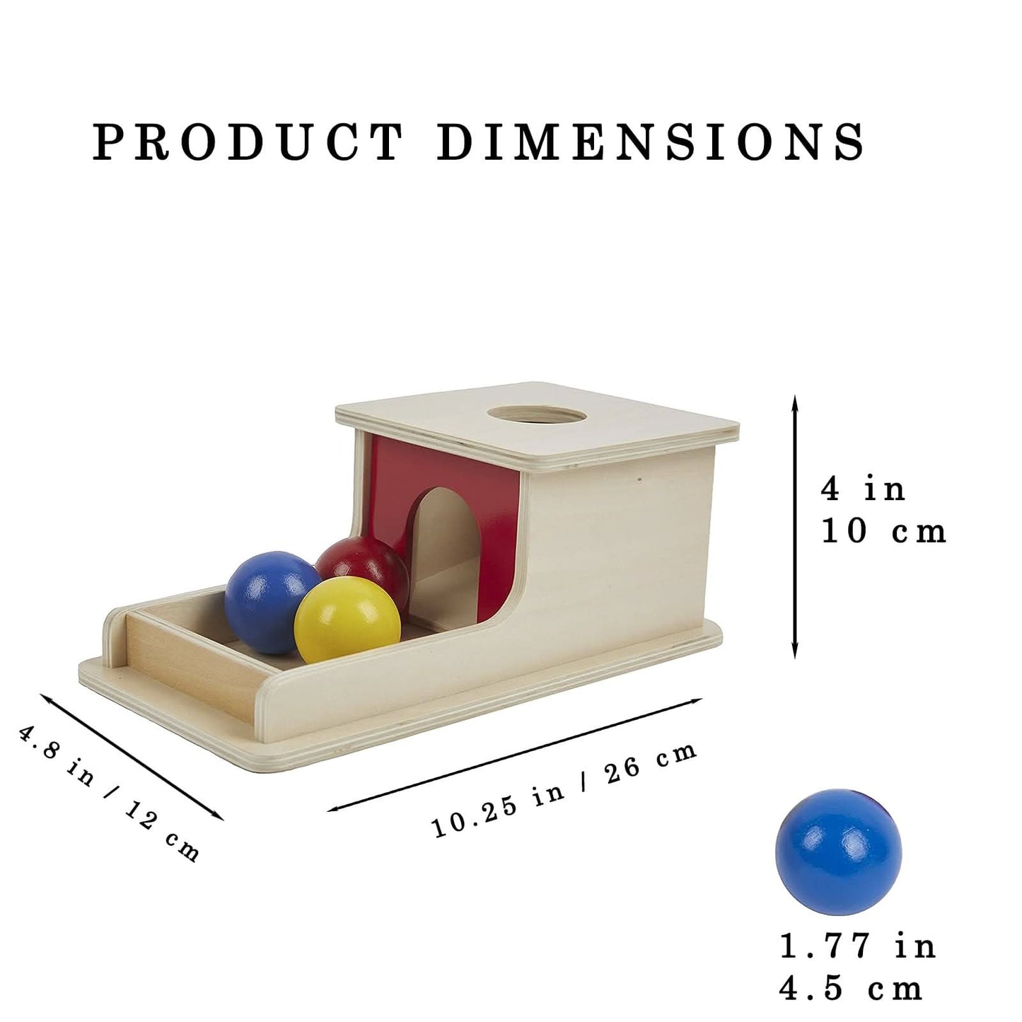Caja de permanencia de objetos Montessori YAANI