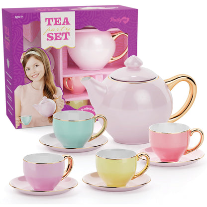 Juego de té de porcelana para niñas