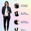 Savi Parker Leggings de Maternidad Ponte para Mujer con Bolsillos, talla M
