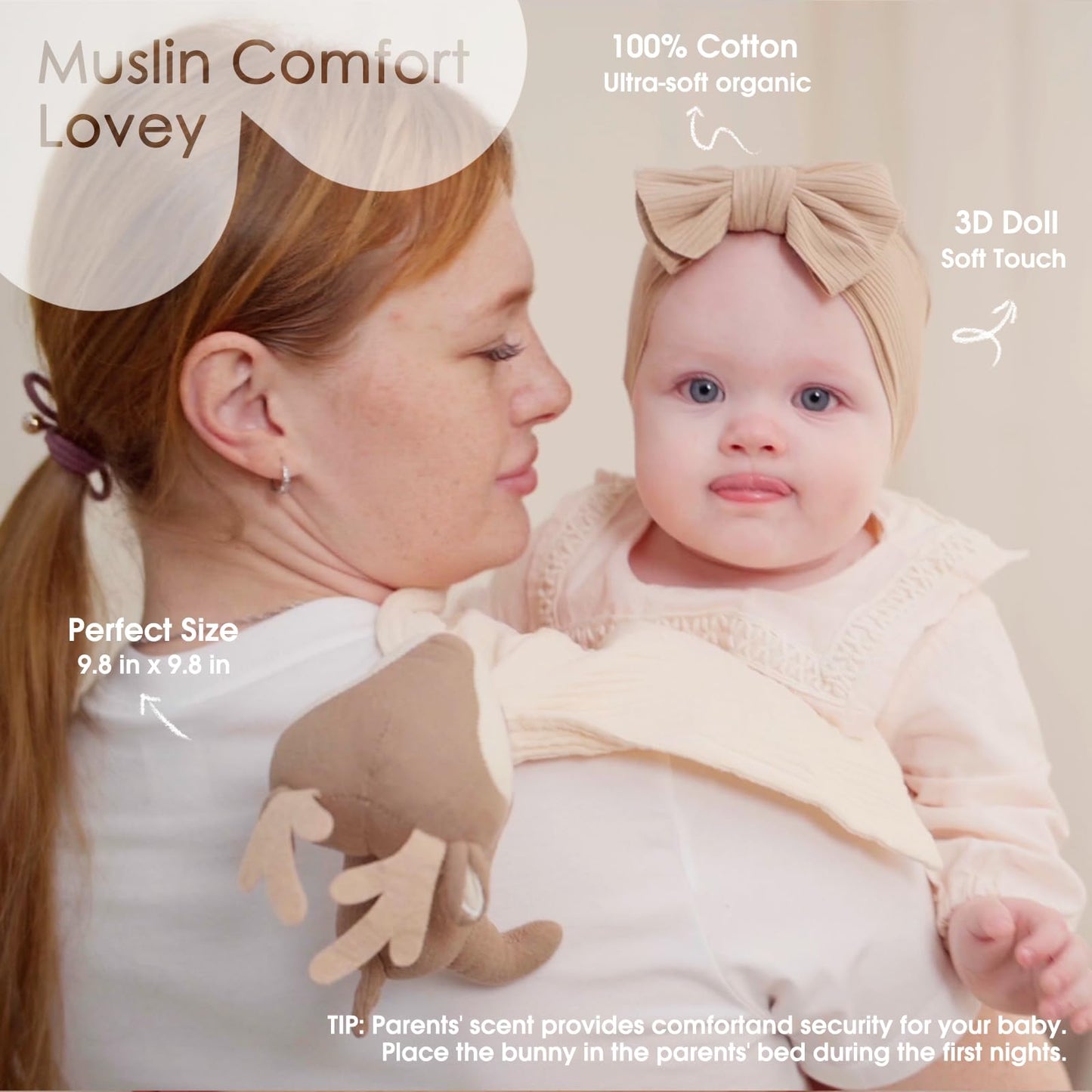 Manta de seguridad acogedora para bebé