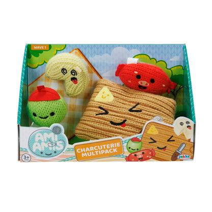 Ami Amis™ Charcuterie - Paquete múltiple de mini felpa suave y acogedora de ganchillo