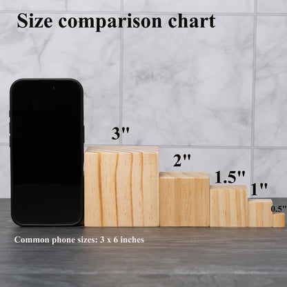 30 cubos de madera de pino macizo para manualidades