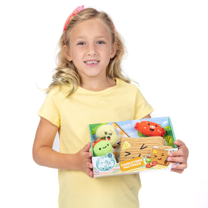 Ami Amis™ Charcuterie - Paquete múltiple de mini felpa suave y acogedora de ganchillo