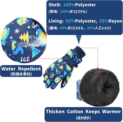 Guantes de nieve para niños de 7 a 9 años