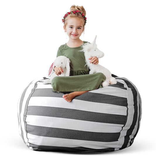 Creative QT Stuff 'n Sit - Funda de almacenamiento de puf extra grande de 38 pulgadas