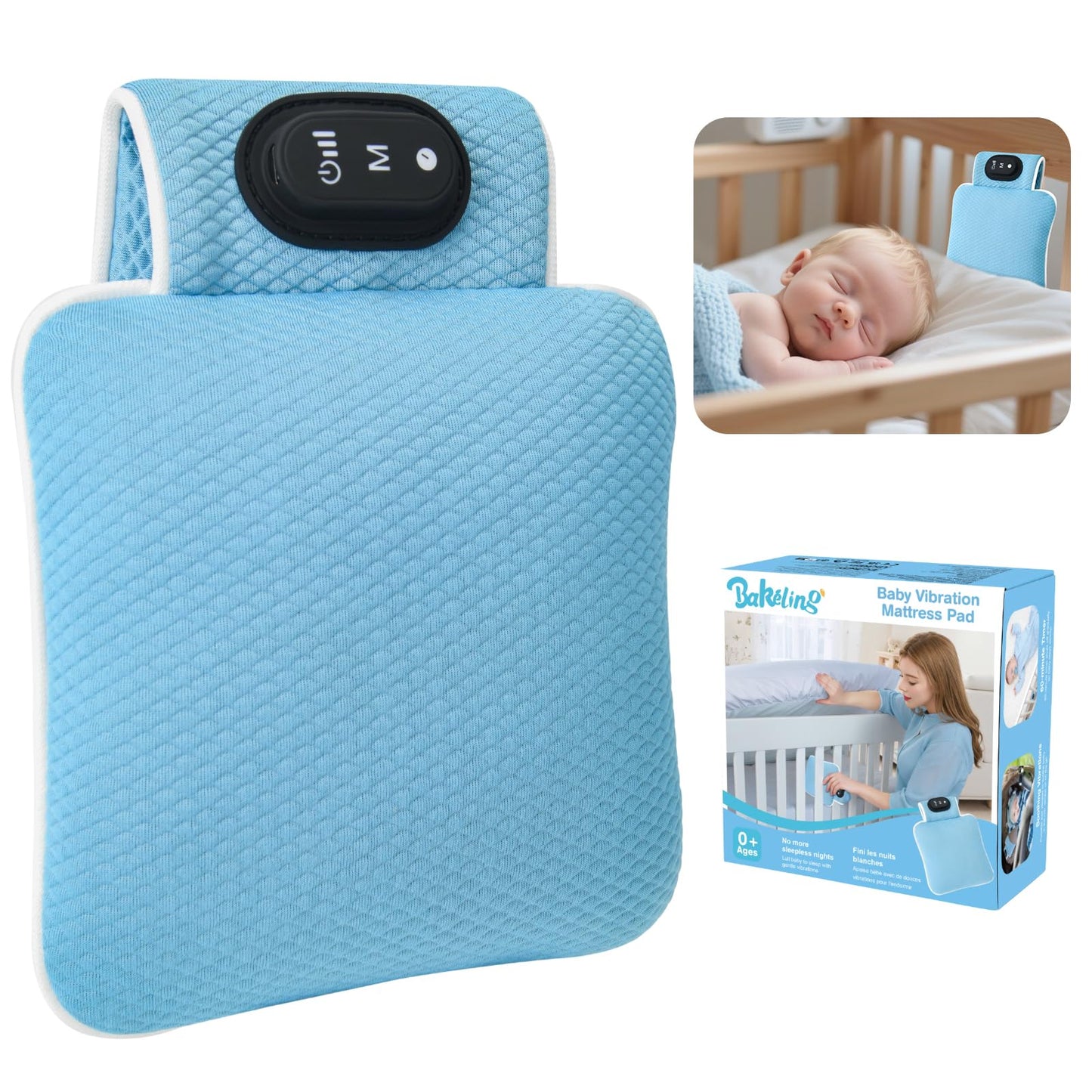 Calmante vibratorio para el sueño del bebé, ayuda para dormir para bebés