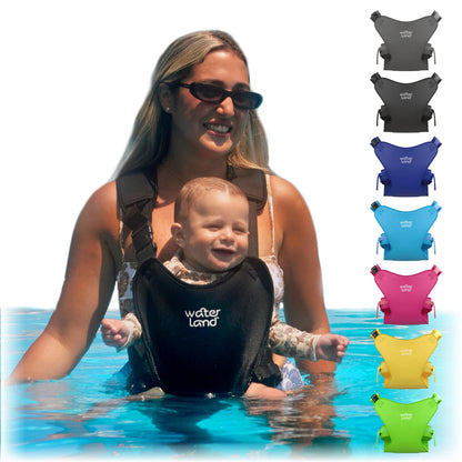 WaterLand Portabebés – Innovador portabebés que puedes utilizar tanto en el agua como en la tierra, negro
