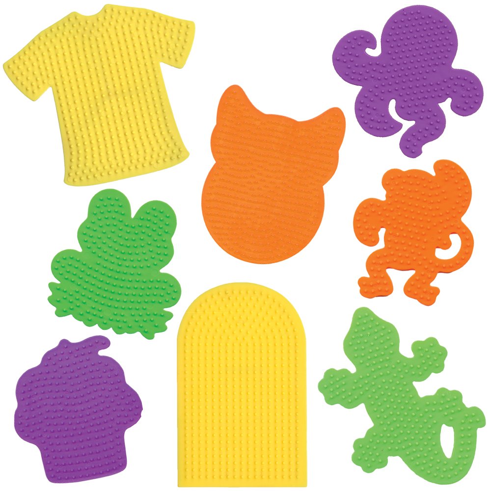 Perler Paquete de tableros de clavijas de cuentas, 8 piezas