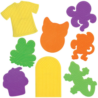 Perler Paquete de tableros de clavijas de cuentas, 8 piezas