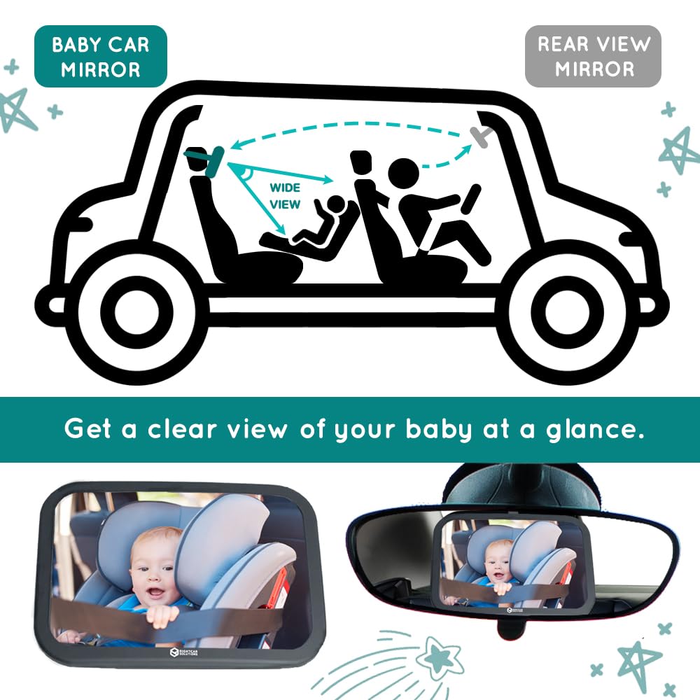 Rightcar Solutions Espejo de coche de bebé para bebés