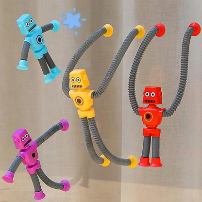 Limpskys 4 piezas de juguete de robot con ventosa