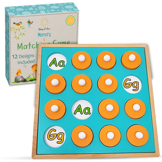 Story & Sun Juego de memoria a juego con 12 diseños