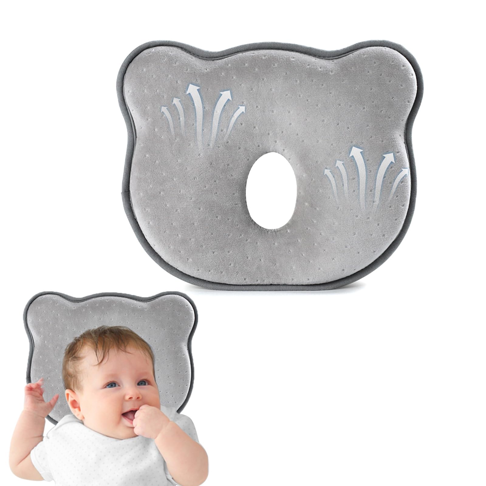 Almohada transpirable de espuma viscoelástica suave y acogedora