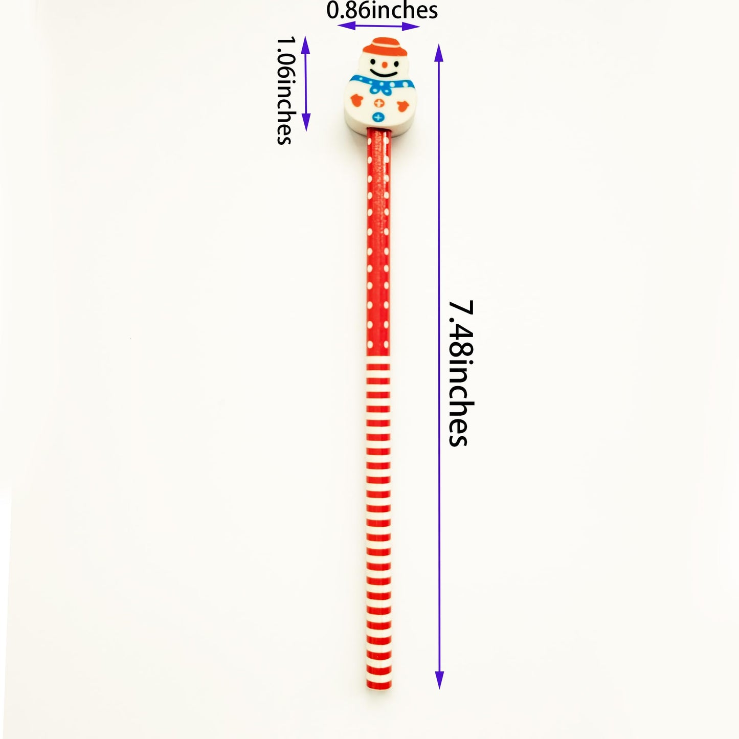 15 lápices de borrador de Navidad