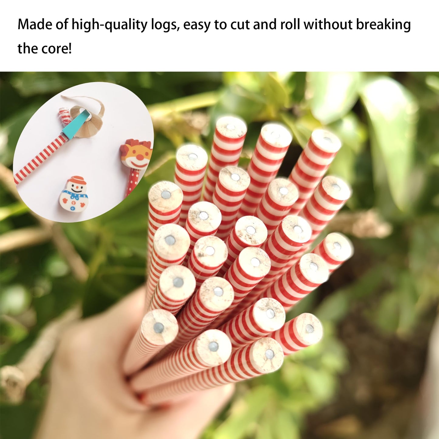 15 lápices de borrador de Navidad