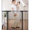 COMOMY Puerta de bebé extra alta de 36 pulgadas para puertas de escaleras, se adapta a aberturas de 29.5 a 43.3 pulgadas de ancho