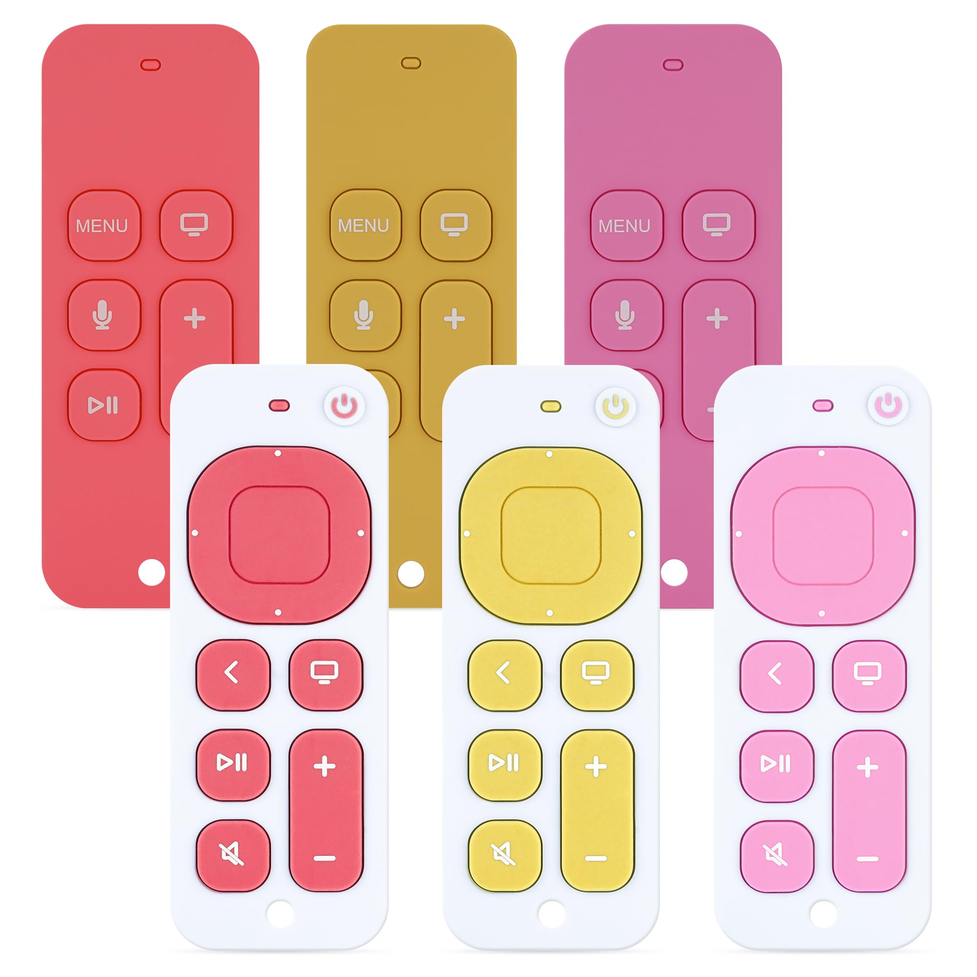 Maliton paquete de 3 juguetes de dentición de silicona para bebés de 6 a 12 meses