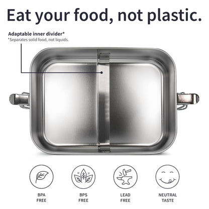 Bambaw Lonchera Bento de acero inoxidable de 27 onzas