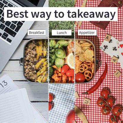 Bambaw Lonchera Bento de acero inoxidable de 27 onzas