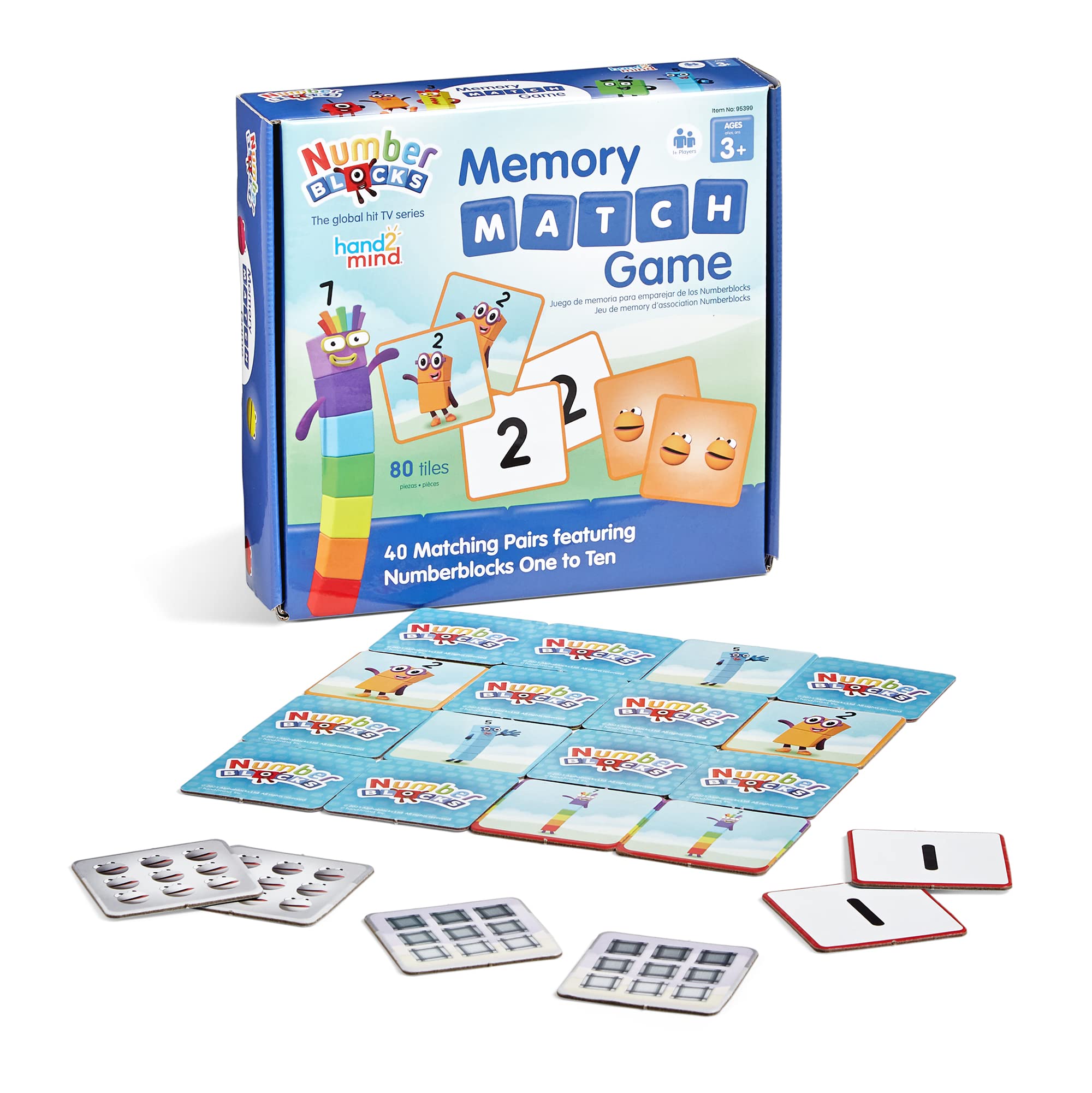 hand2mind Numberblocks - Juego de cartas de memoria a juego