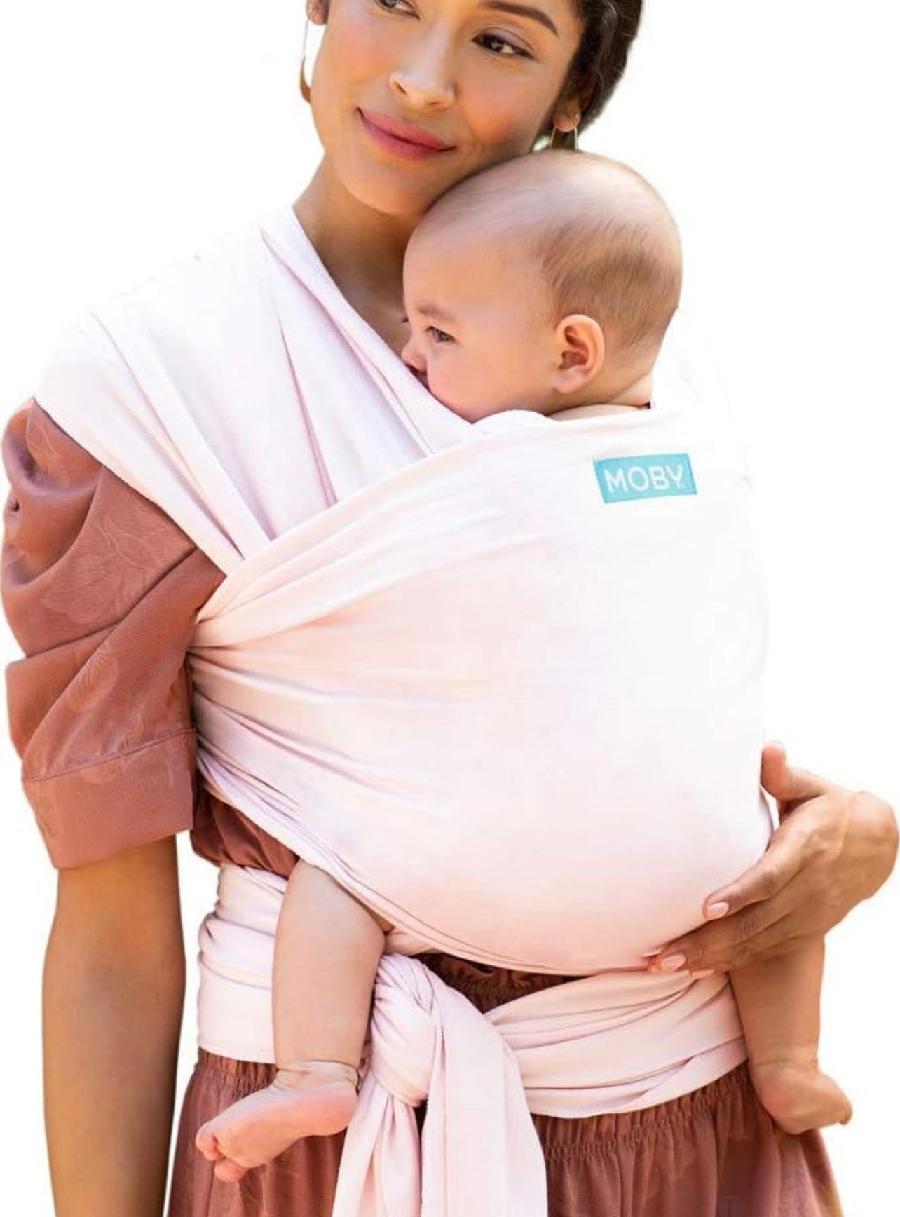Portabebés MOBY Rose Quartz Classic para recién nacidos hasta 33 libras