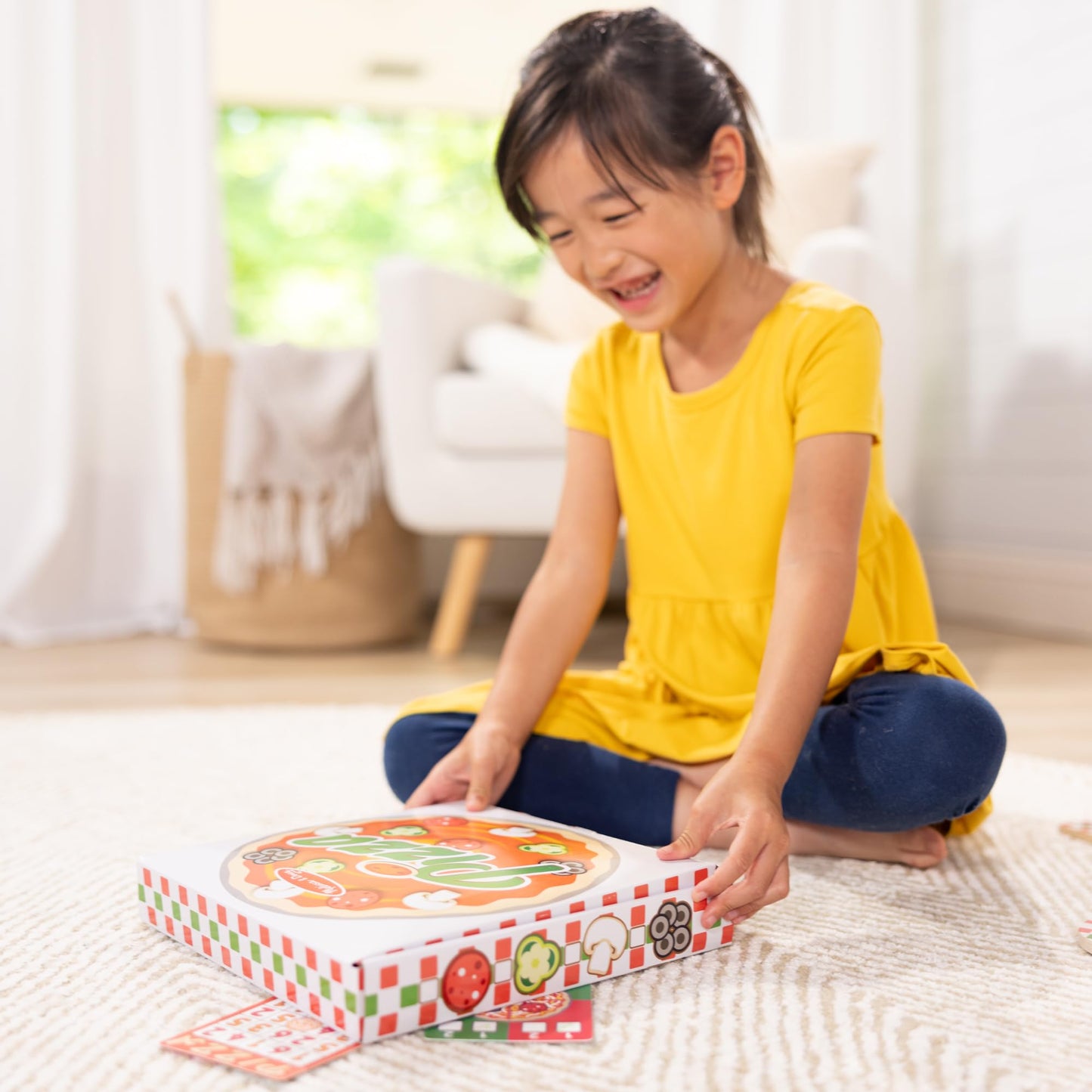 Melissa & Doug Juegos de ingredientes para pizza de madera de doble cara