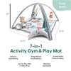 The Peanutshell Gimnasio de juego unisex para bebés y tapete de juego 7 en 1
