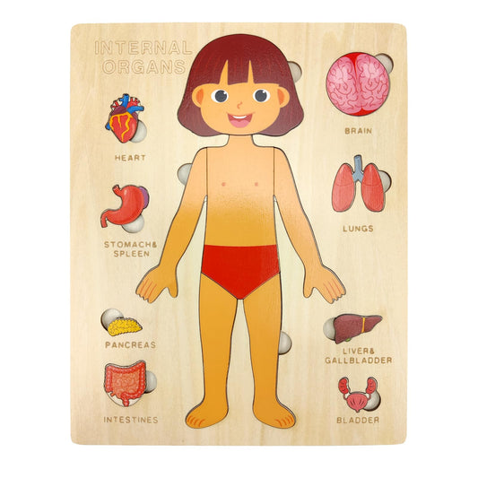 Rompecabezas de Cuerpo de Madera para Niños