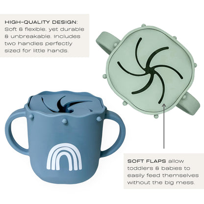 Hippypotamus Vasos de aperitivos para niños pequeños