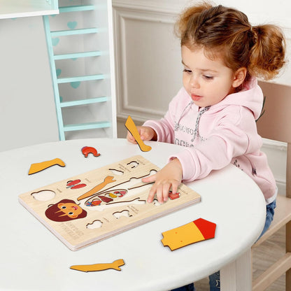 Rompecabezas de Cuerpo de Madera para Niños