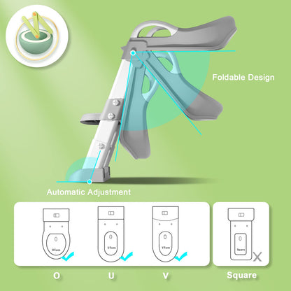 Bbfancy silla para ir al baño, asiento de inodoro con escalera para niños