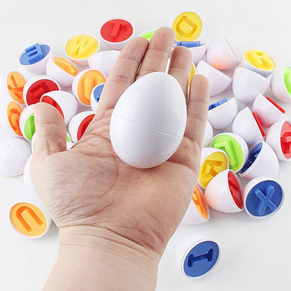 Toddmomy Juego educativo de huevos a juego de 12 piezas para aprendizaje cognitivo
