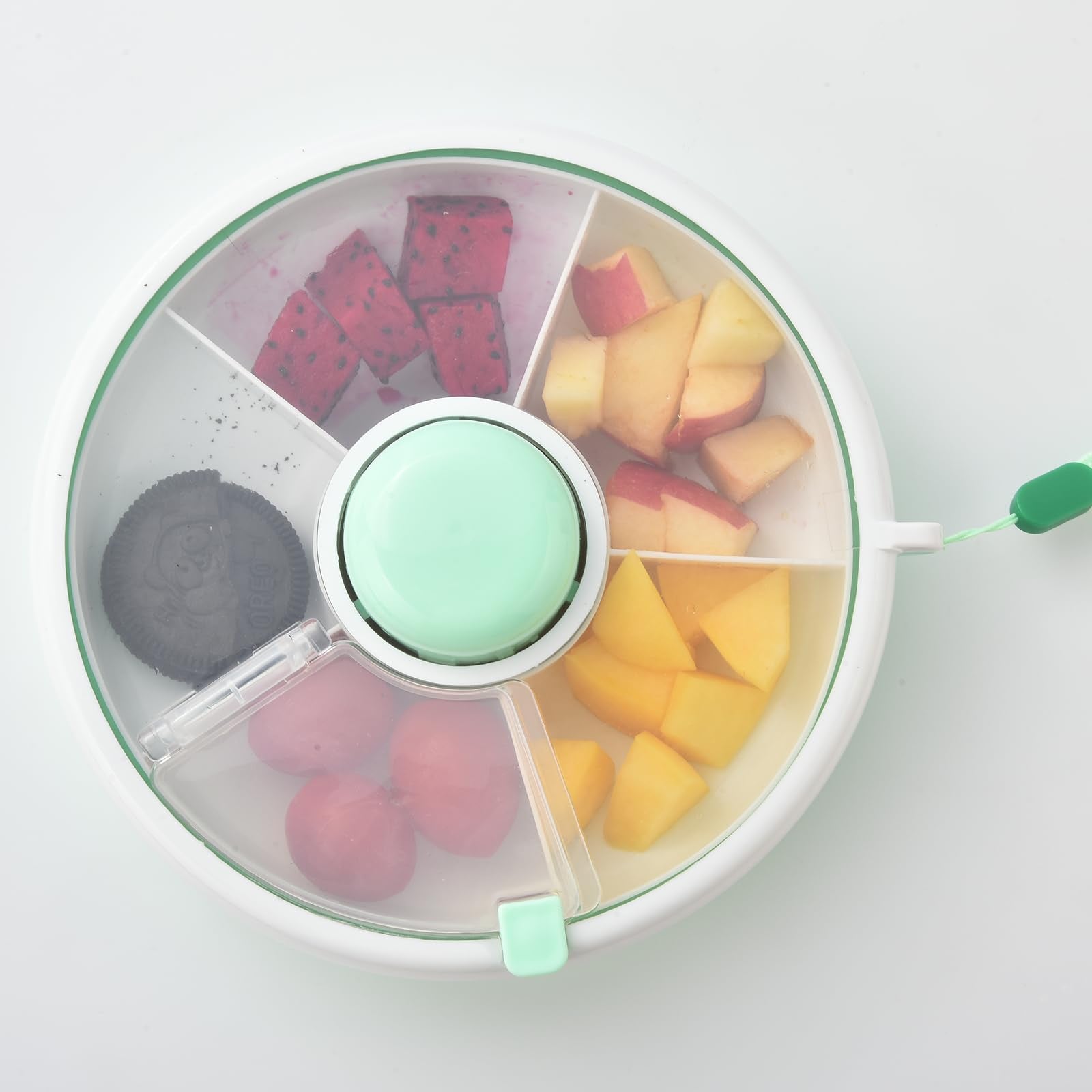 NINU Kids Original Snack Spinner Bundle con correa de mano