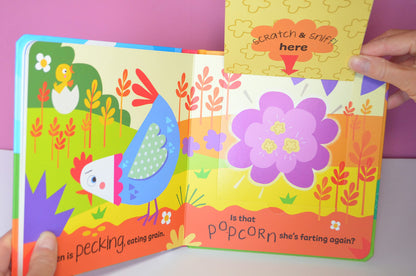 Libro de tablero Lift The Flop rascar y oler