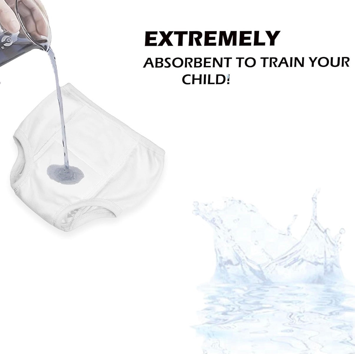 BaeBae Goods Ropa interior de entrenamiento para ir al baño para niños y niñas, 8 piezas, 12 meses