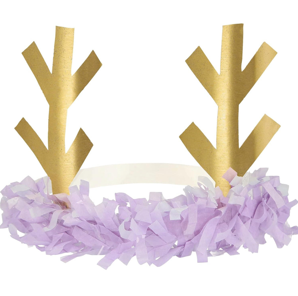 Meri Meri Diademas de cornamenta con flecos de reno (paquete de 8)