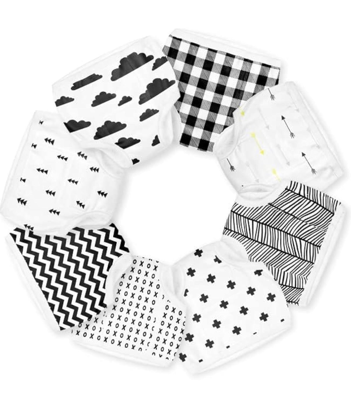 BaeBae Goods Ropa interior de entrenamiento para ir al baño para niños y niñas, 8 piezas, 12 meses