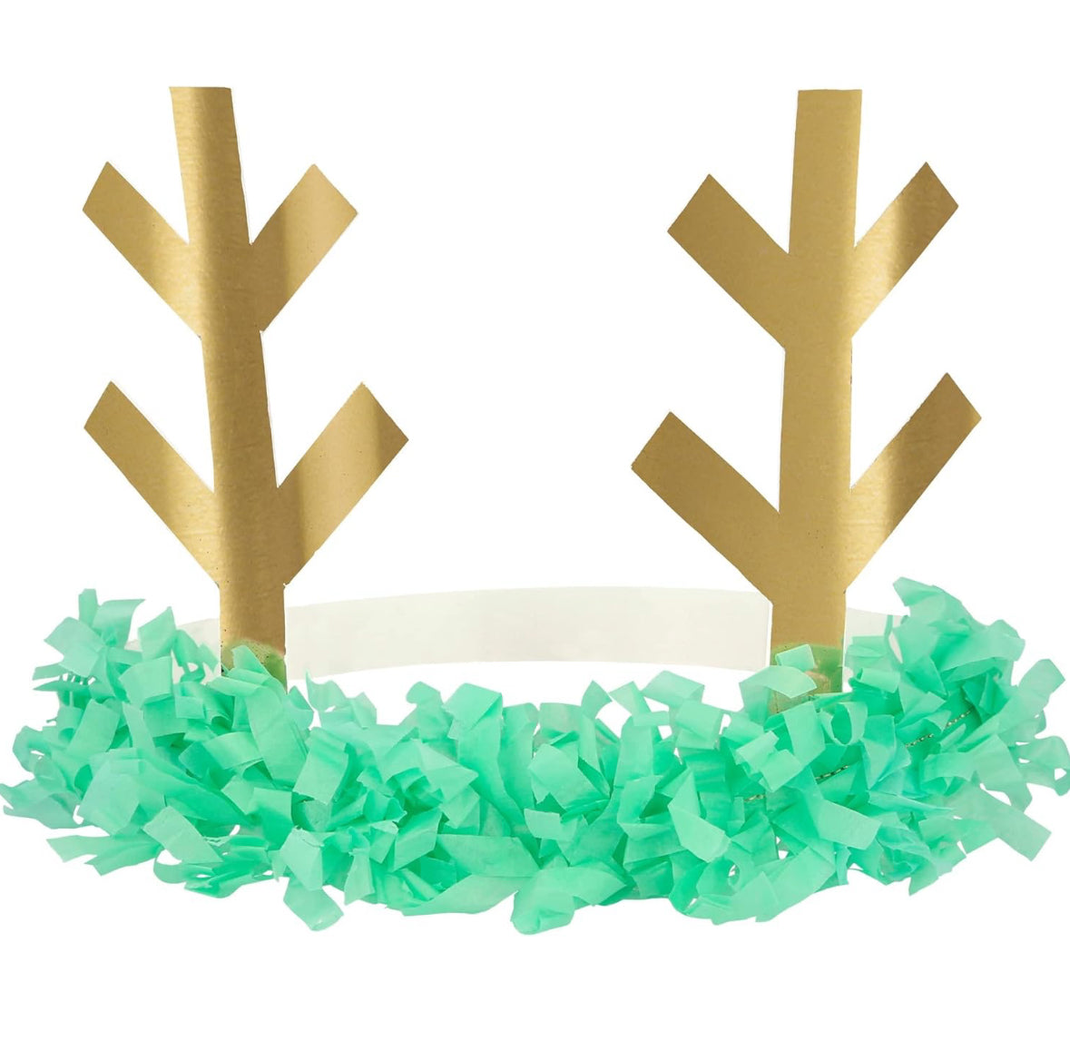 Meri Meri Diademas de cornamenta con flecos de reno (paquete de 8)