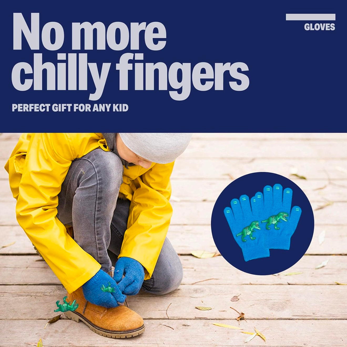 LUTHER PIKE SEATTLE Paquete de 3 - Guantes mágicos elásticos