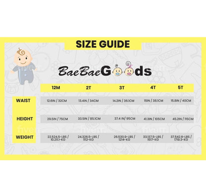 BaeBae Goods Ropa interior de entrenamiento para ir al baño para niños y niñas, 8 piezas, 12 meses