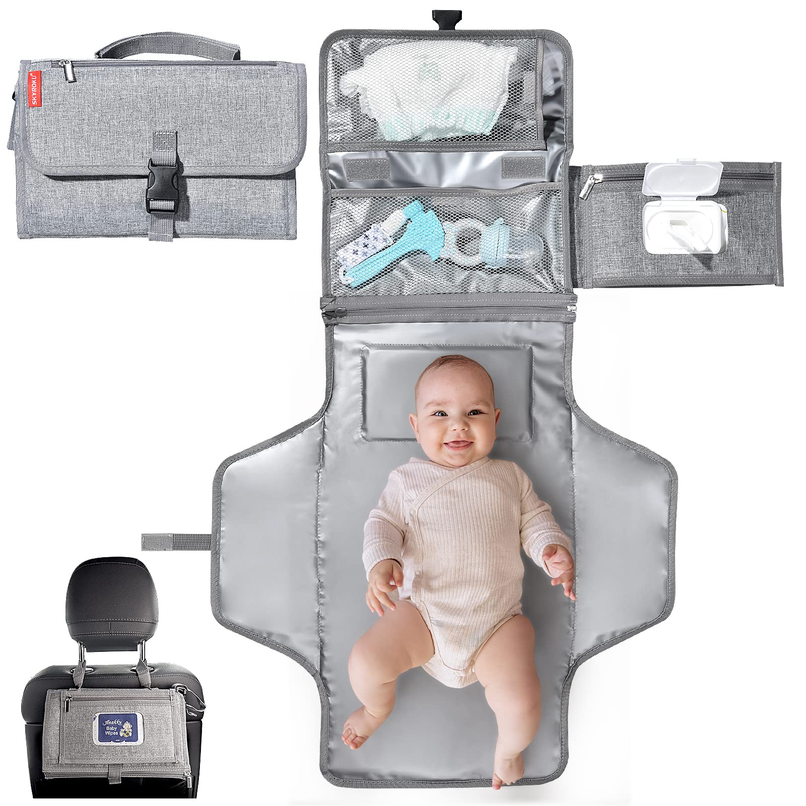 Bayer CHIC Bolso Cambiador Para Muñecas - Rosa, Con Tapete Lavable Y Broches Para Carrito Bayer CHIC Bolso Cambiador Para Muñecas - Rosa, Con Tapete Lavable Y Broches Para Carrito