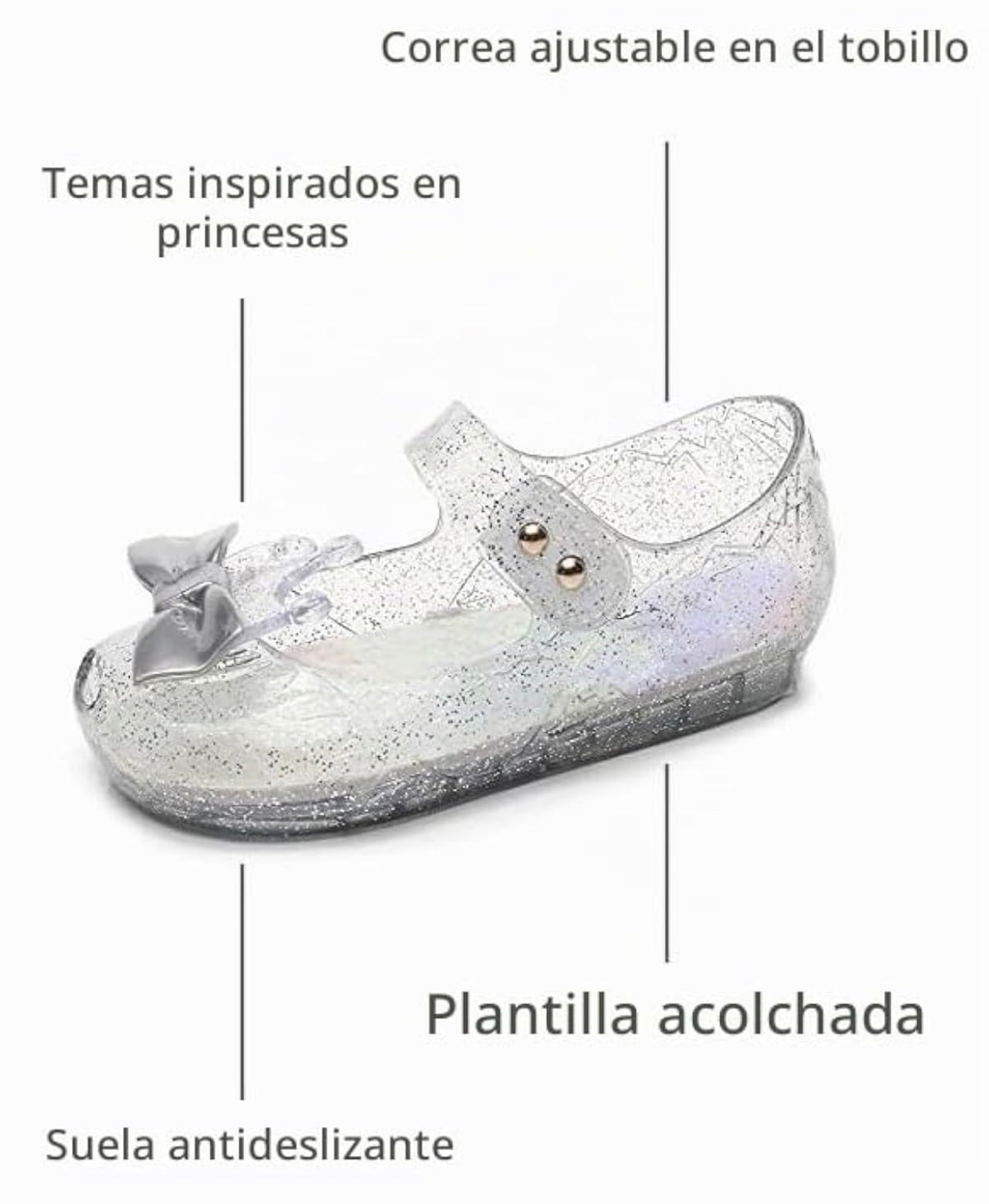 Sandalias de gelatina para niñas, talla 12usa