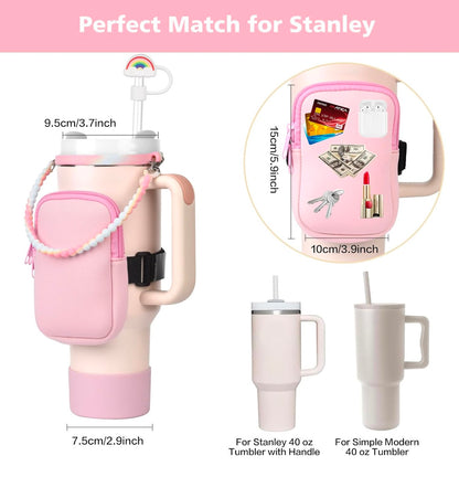 Funda con pajita para accesorios de la Copa Stanley