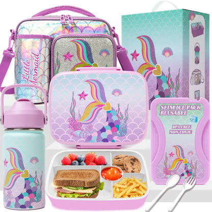 Fiambrera Bento de Sirena para Niños