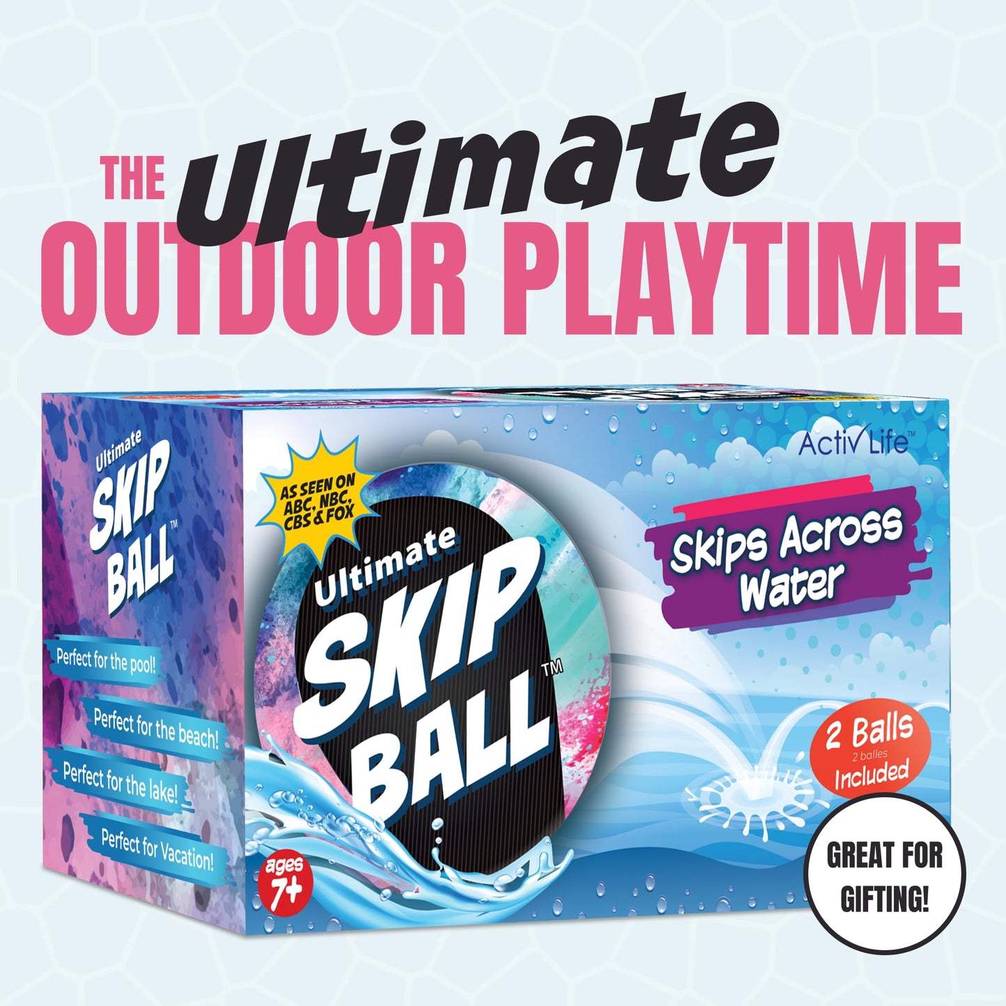 Activ Life - Pelotas de agua más grandes de 3 pulgadas, pelota de rebote de agua para piscina