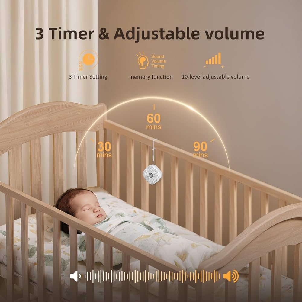 Máquina de sonido portátil para bebés, 21, temporizador de apagado automático