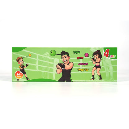 Paquete familiar de boxeo – 2 diademas ajustables + 2 pelotas de novato + 1 pelota de veterano + 1 pelota bóxer
