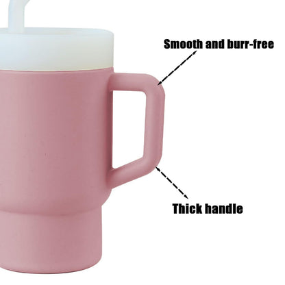 Taza de entrenamiento a prueba de derrames de 9.5 onzas para bebé, sin BPA (beige)