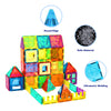 Anbalulu - Azulejos magnéticos para niños, bloques apilables, juego de construcción de troncos preescolares, 100 piezas